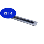 Kit 4 Puxador Concha De Embutir Para Portas Em Inox Polido
