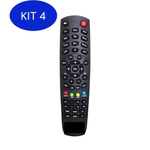 Kit 4 Controle Remoto Duosat Trend Hd