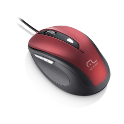 Mouse Multilaser Comfort 6 Botoes Usb Vermelho Metalizado E Preto - Mo243 Menor preço em Mouse Multilaser Comfort 6 Botoes Usb Vermelho Metalizado E Preto - Mo243