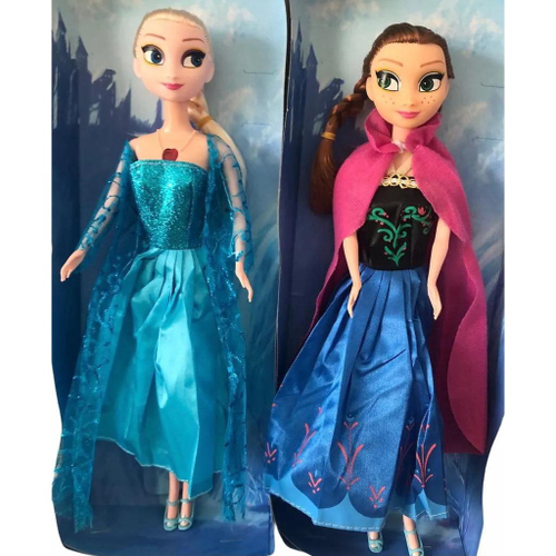 Kit Com 2 Boneca Do Filme Frozen Musical Ana E Elsa 30cm