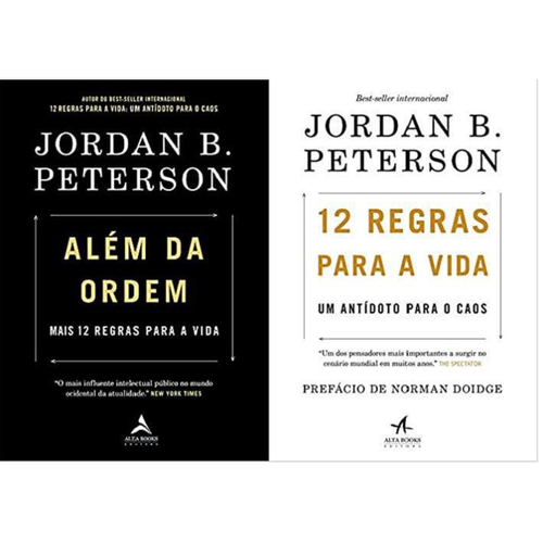 Kit 2 Livros Jordan B. Peterson Além Da Ordem + 12 Regra Para Em ...