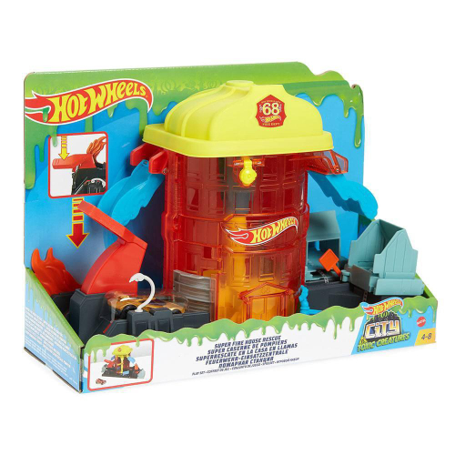 Pista Hot Wheels Posto De Bombeiros Super Loop - Mattel