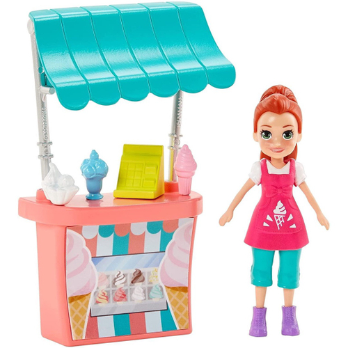 Polly Pocket Boneca Caminhão de Sorvetes, HHX77, Multicor 