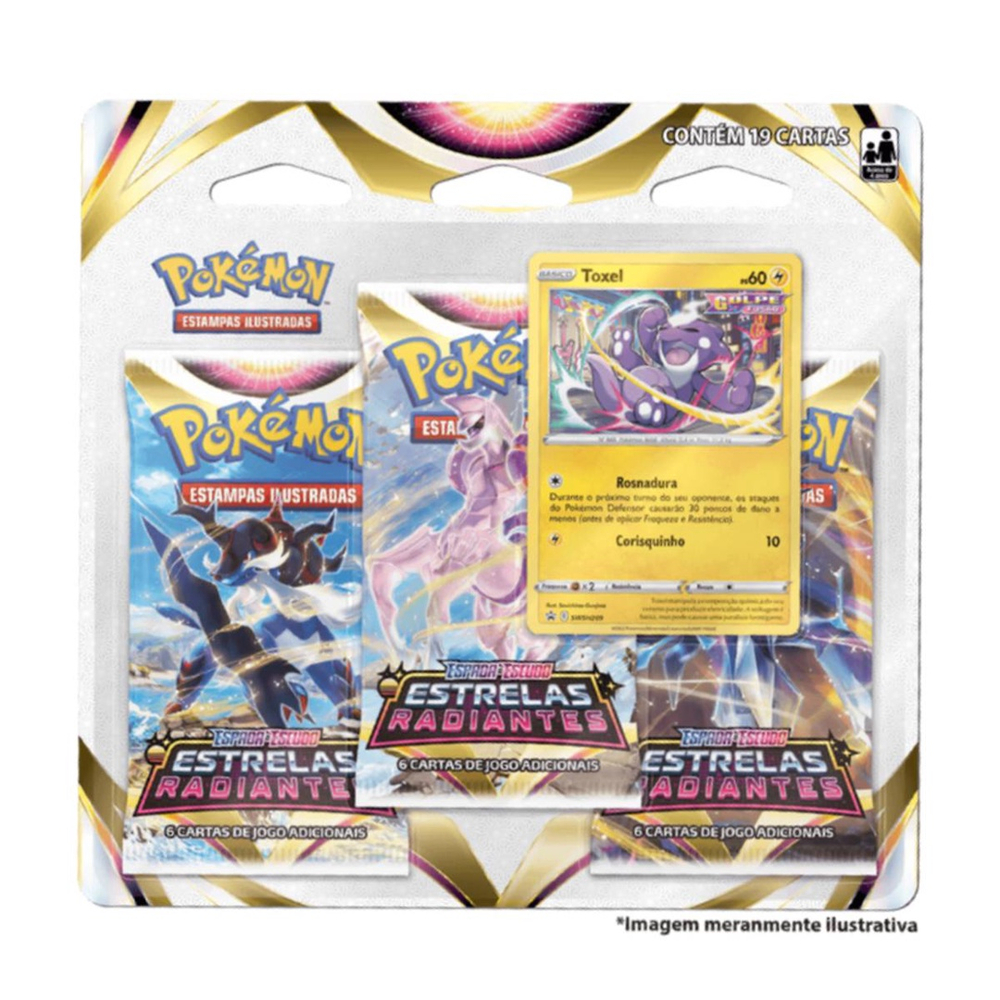 Lote De 30 Cartas Pokémon + 1 Brilhante - Copag - Deck de Cartas