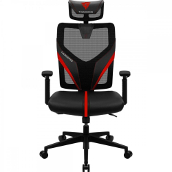Menor preço em Cadeira Ergonomic YAMA1 Preta e Vermelha - THUNDERX3