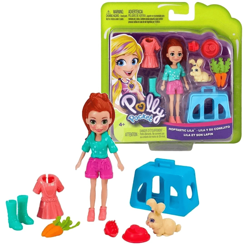 Boneca Polly Pocket Lila Com Bichinho - Mattel Gdm11