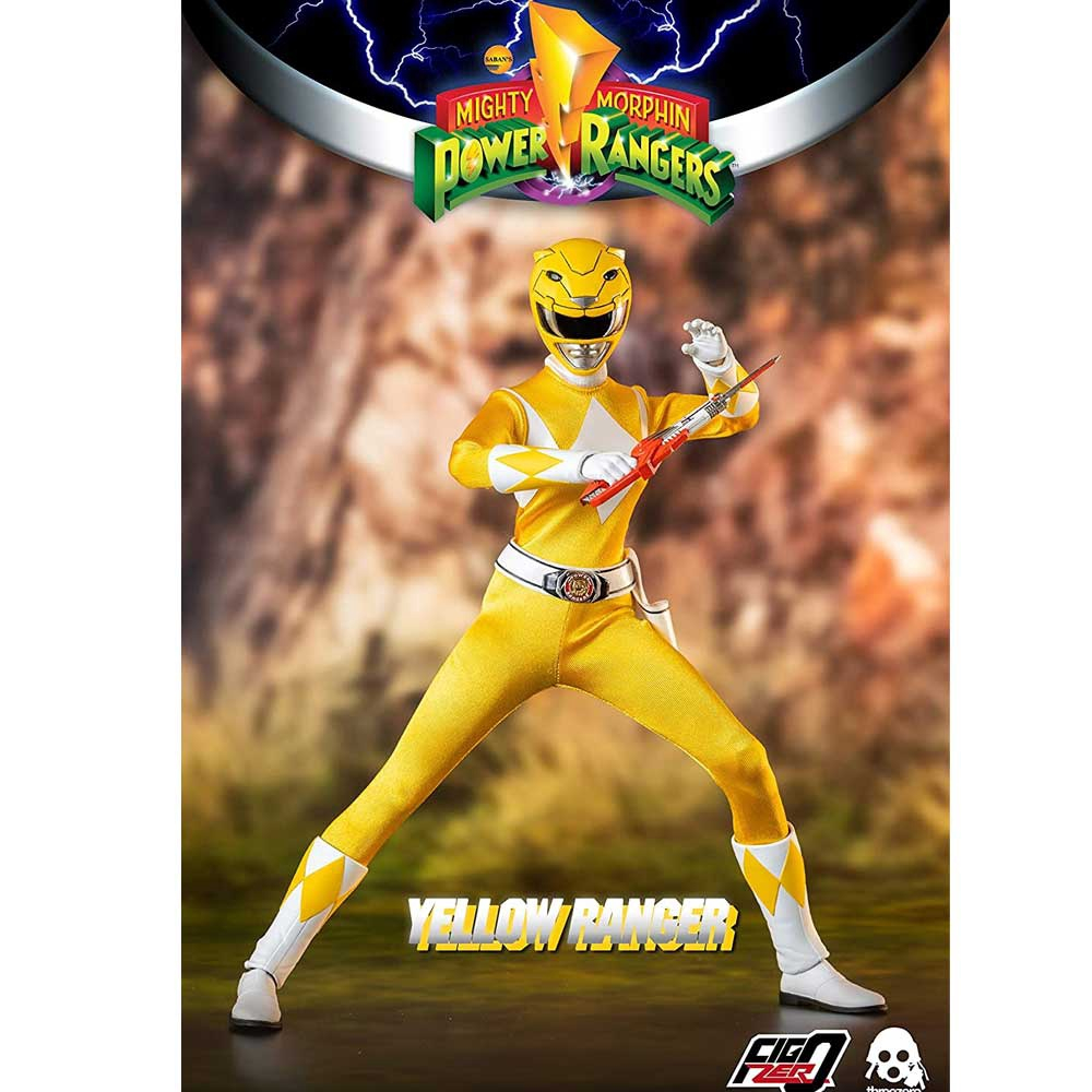 Mighty Morphin Power Rangers: The Quantum Continuum Three A 3A Mighty Morphin Power Rangers Yellow Ranger 1/6 em Promoção