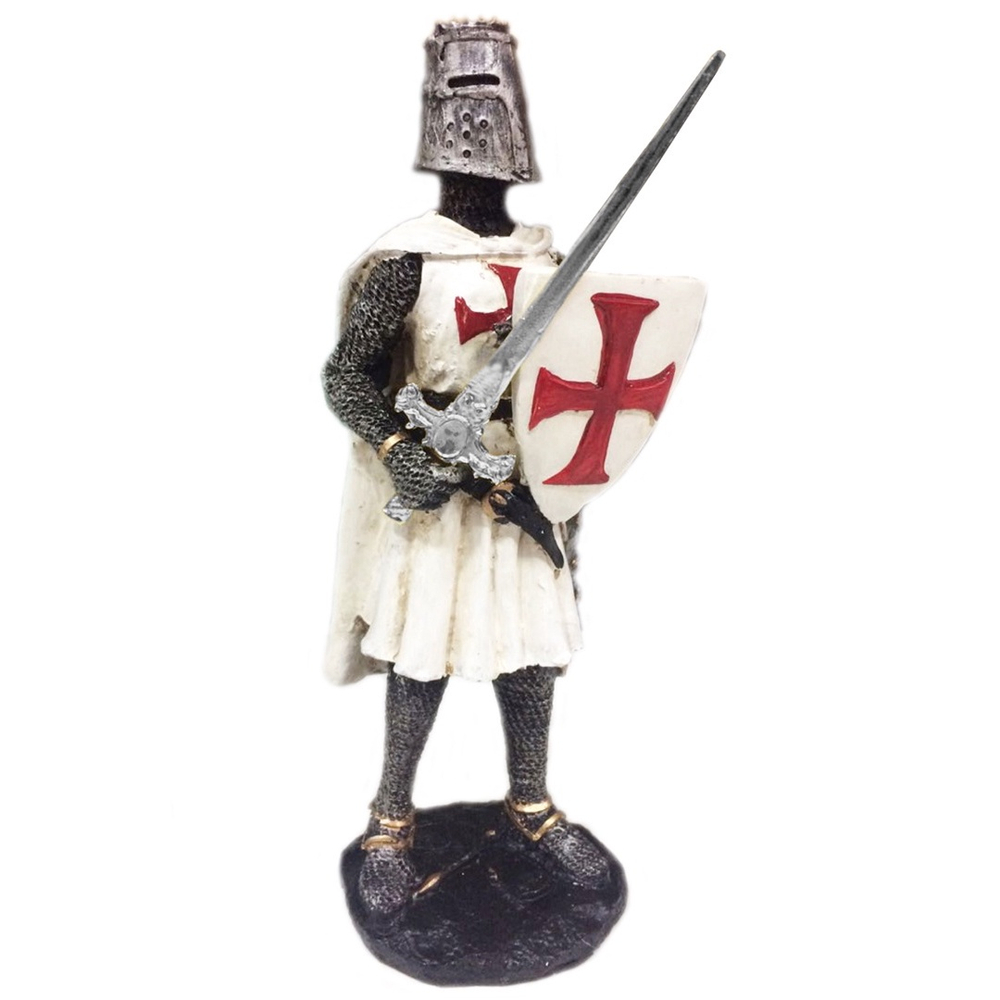 Cavaleiro Templário Guerreiro Medieval Branco Estátua Espada - Mahalo  Artesanato - Colecionáveis - Magazine Luiza