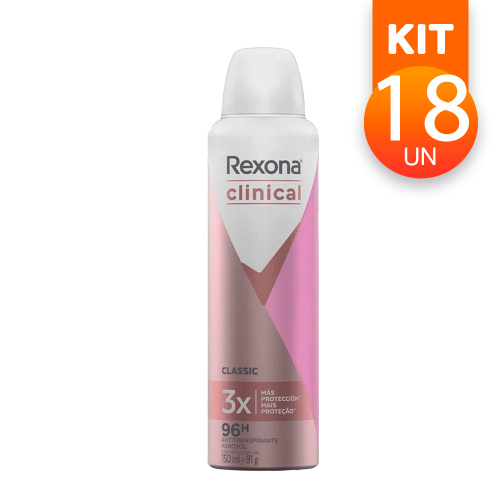 Desodorante Aerosol Rexona Feminino Clinical Classic 150ml