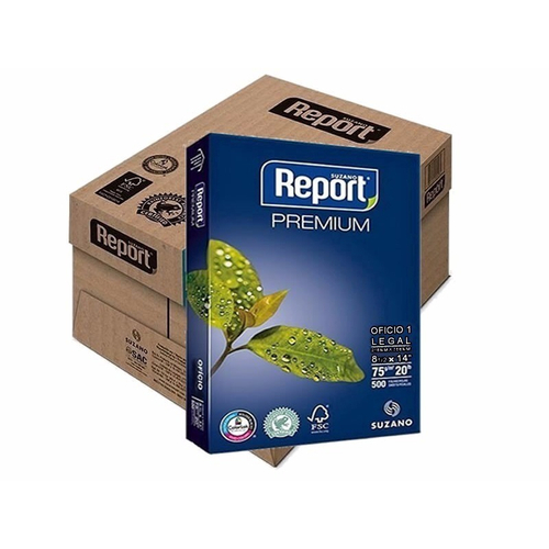 Suzano Report Premium Imported Copier Ultra Bright & White: 100% Brightness  75 GSM A4 Copier Paper (5 Reams x 500 sheets) : .in: Office Products