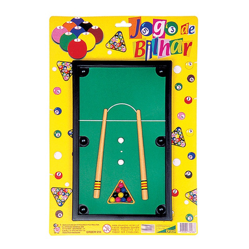 Jogo Mini Sinuca de Mesa BR2074 - BALAÚSTRES BRINQUEDOS - Loja de