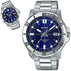 Relógio Masculino Casio Prateado Original Mtp-Vd01D-2Evudf Menor preço em Relógio Masculino Casio Prateado Original Mtp-Vd01D-2Evudf