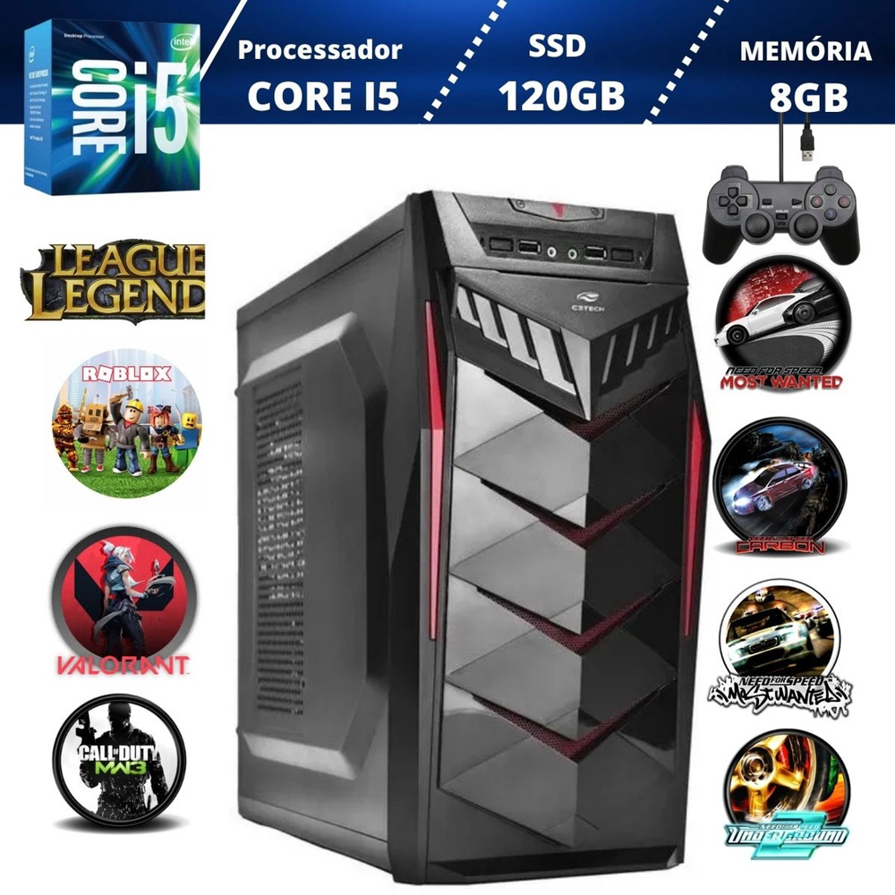 Pc Cpu Gamer 4ª geração para Roblox ssd + kit gamer completo em Promoção na  Americanas