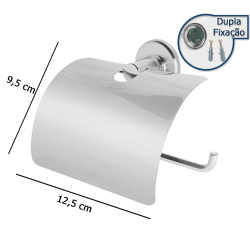 Porta papel higienico inox de parede com dupla fixação é boa?