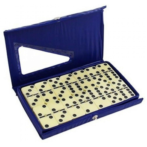 Jogo Domino Grosso Grande Profissional Com Pino Metal Top