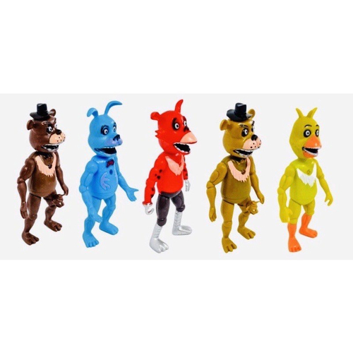 Kit 5 Bonecos Animatronics Five Nights At Freddy's Security em