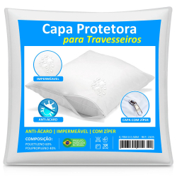 Capa Travesseiro Impermeável Branca 50cm x 70cm Com Zíper e HipoAlergênico é boa?