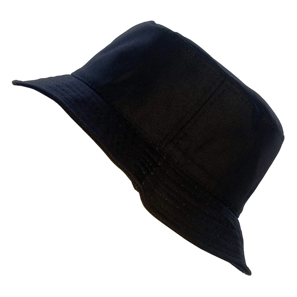 Large black store bucket hat