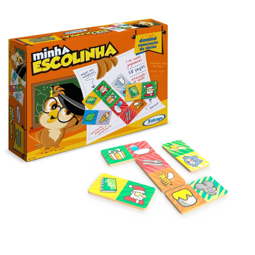 Kit com Jogos Clássico 5x1 Dominó Ludo Loto Damas Trilha Xalingo