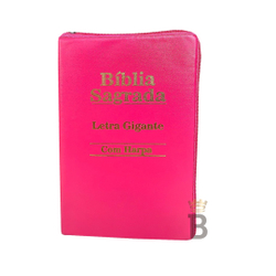 Bíblia Sagrada Letra Gigante - Ziper - Pink - c/ Harpa Cristã é boa?