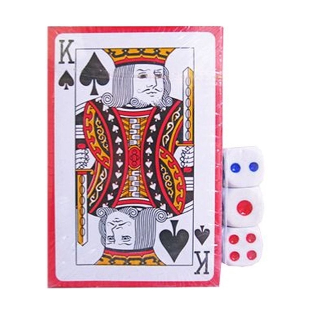 Kit Jogo de Cartas Baralho truco poker Papel + 3 dados lt 20028 em Promoção  na Americanas