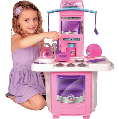 Cozinha Infantil Brinquedo Kit Criança Completa Fogão Menina