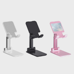 Suporte para celular de mesa em plástico dobrável