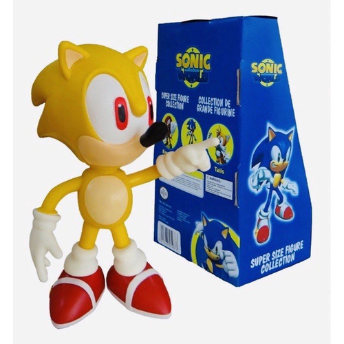 Boneco Sonic Vermelho Collection Com Caneca Personalizada - Super