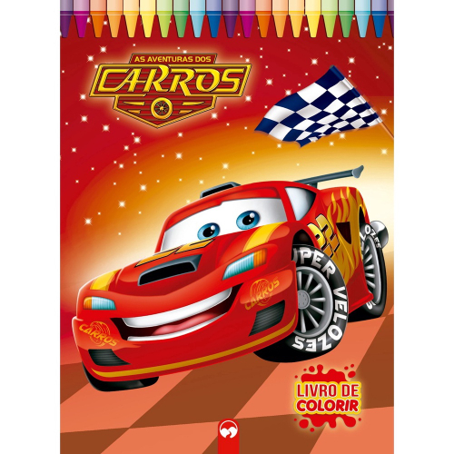 Livro Infantil Colorir Carros Ler E Colorir Com Lapis Cultur em Promoção na  Americanas