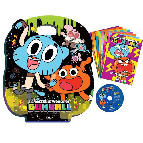 Brinquedo Boneco De Pelúcia Personagem Infantil Gumball Azul - 28