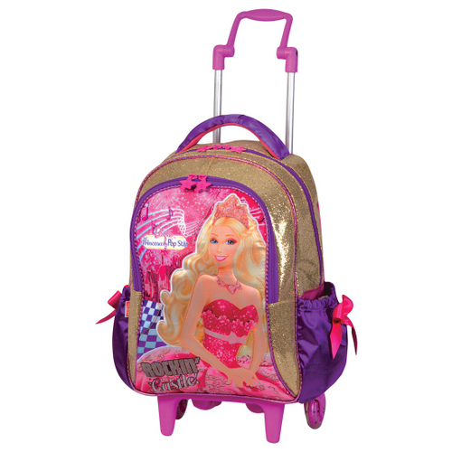 Mochila De Rodinhas Barbie A Princesa E A Pop Star Com Luz em Promoção na  Americanas