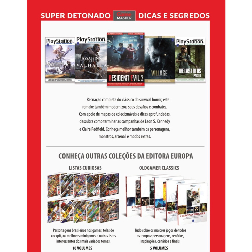 Livro - Super Detonado Game Master Dicas e Segredos - Resident Evil 2 - - -  Magazine Luiza