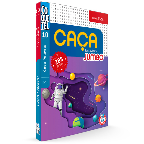 Livro Coquetel Caça Palavras Jumbo Fácil- 3 no Shoptime