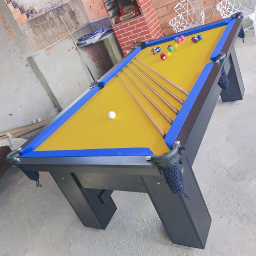 Mesa de Sinuca Bilhar Snooker Engers RM1 - Tampo de Pedra – 1,12 x 1,95 -  Tecido Beterraba no Shoptime