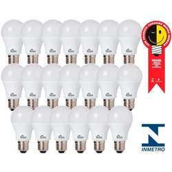 Kit 20 Lâmpada Bulbo Led 9w Branco Frio 6500k Bivolt E27 Kian Classic Menor preço em Kit 20 Lâmpada Bulbo Led 9w Branco Frio 6500k Bivolt E27 Kian Classic