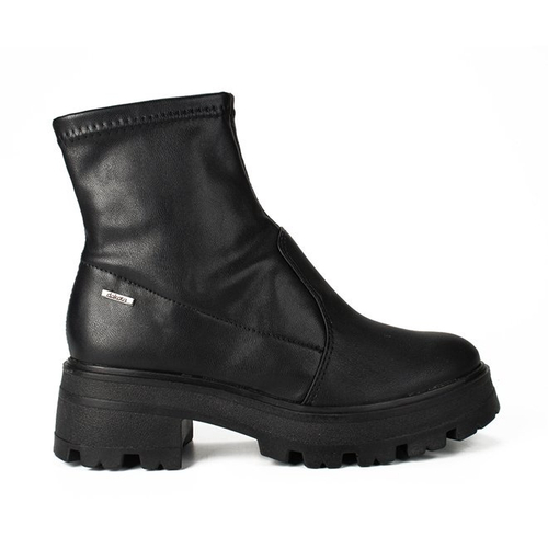 Bota feminina best sale tratorada cano curto