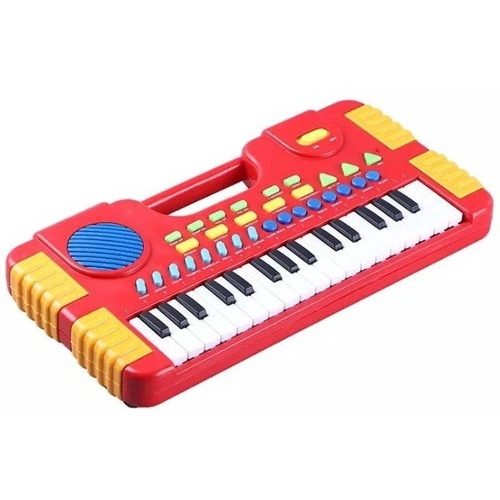 Teclado Musical Infantil Piano 8 Sons Instrumentos Grava Top