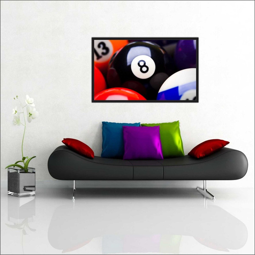 Quadro Decorativo Sinuca Snooker Bilhar Bar Salas De Jogos 8 Ball