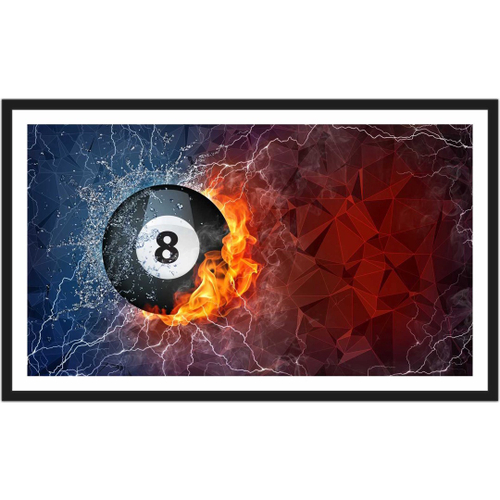 Quadro Decorativo Sinuca Snooker Bilhar Bar Salas De Jogos 8 Ball