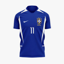 Camiseta da Futebol seleção Brasileira cor azul Retrô Torcedor Copa 2022 é boa?