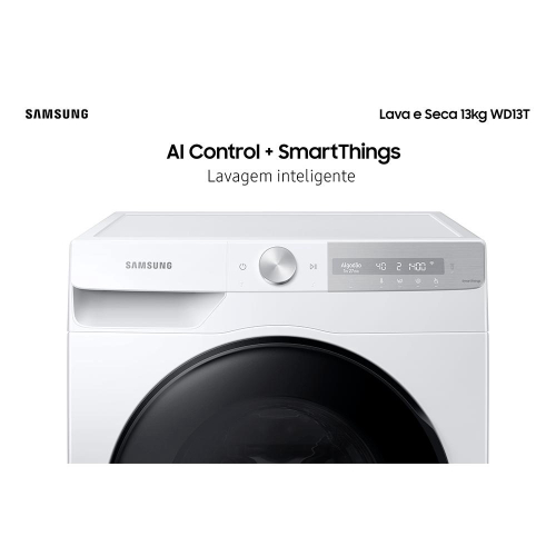 Lava e seca wd13t 13kg samsung eco bubble com 24 programas de lavagem