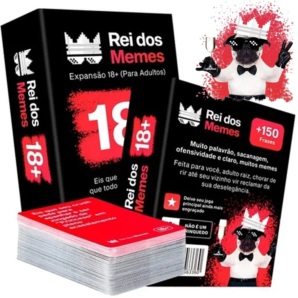 Jogo Rei Dos Memes Expansão Vira Lata Caramelo Zoeiro + 18 em Promoção na  Americanas