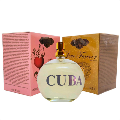 Perfume Feminino Cuba Lovely + Love Forever 100 ml no Shoptime