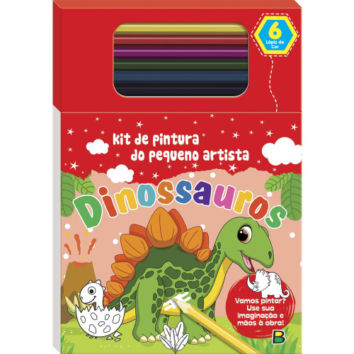 Dinossauro Para Colorir Dino E Pintura T-Rex Miketa 1136 no Shoptime