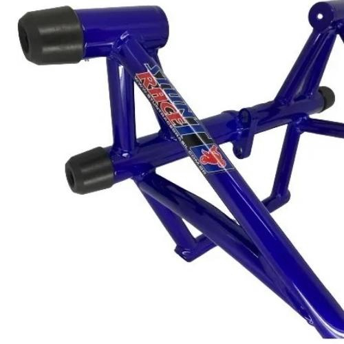 Protetor Crosser 150 Stunt Race proteçao Motor e Carenagem Yamaha XTZ 150  Street cage - Azul