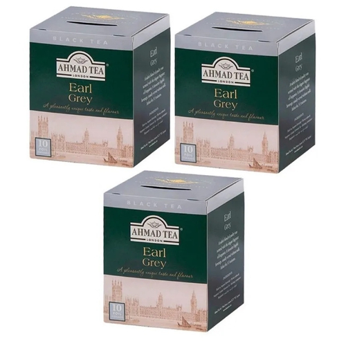 Chá Preto Earl Grey Ahmad Tea London, 10 Saquinhos de Chá, 20g