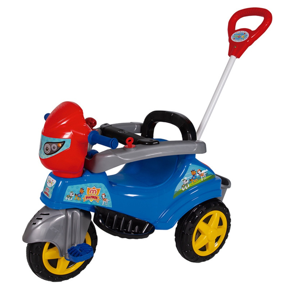 Triciclo Infantil Baby City Menina com Empurrador