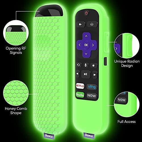 Pacote de 4 estojo protetor para tcl roku tv steaming stick remoto