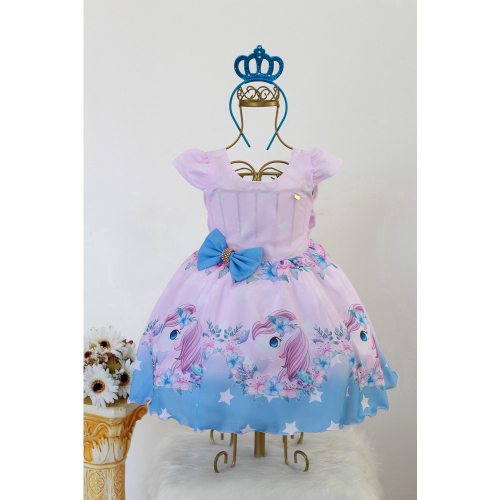 Vestido Infantil Lilás Princesa Sofia Festa Social Luxo