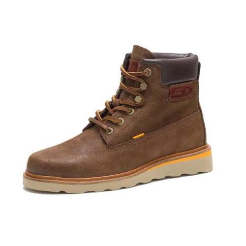 Bota Caterpillar Invader Hiker WP CT Masculino Marrom / Amarelo